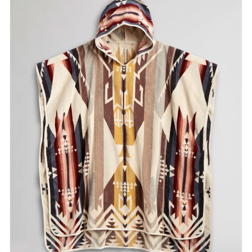 Pendleton Multicolor Hooded Poncho